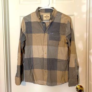 Host Pick 💙 Hollister Mens Long Sleeve Plaid / size XS